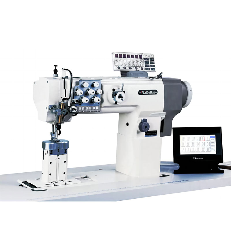 Geautomatiseerde dubbele naald na bedspatroon naaimachine