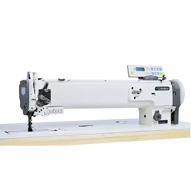 Lange arm dubbelnaald mengvoer, zware naaimachine